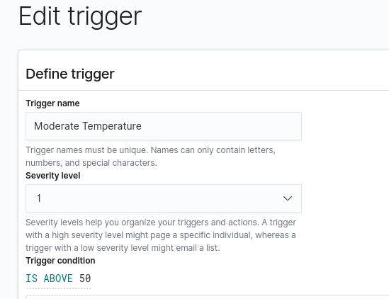Kibana Alert Trigger